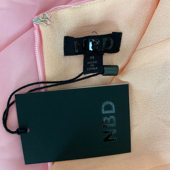 NBD Revolve Pink Gwendolyn Halter Ruffle Gown - Picture 5 of 6